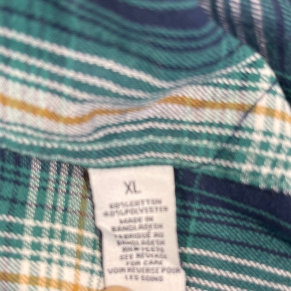 Nickel & iron Men's Green Plaid Shirt XL - Picture 8 of 8